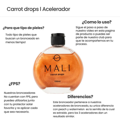 Mali Bronceador Carrot Drops